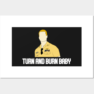 turn and burn baby hangman black Posters and Art